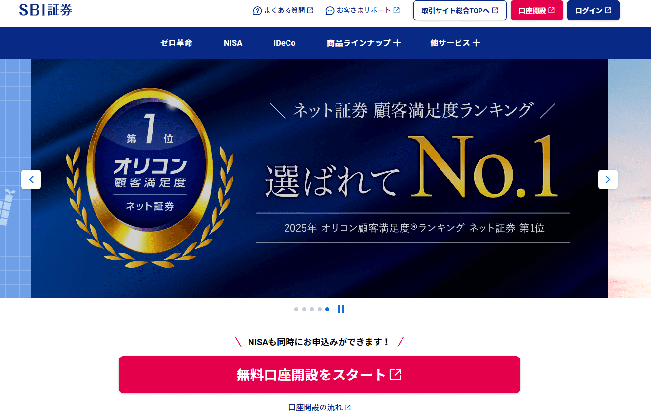 SBI証券の画像